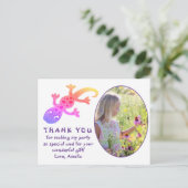 Carte Postale Gecko Gecko Lizard Photo Fille Anniversaire Merci (Debout devant)