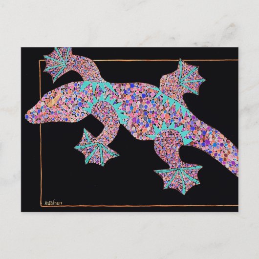 Carte postale Gecko Ghost (Devant)