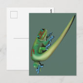 Carte Postale Gecko mignon ( vous me parlez ? Regarder en arrièr (Devant / Derrière)