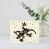 Carte Postale Gecko noir (Debout devant)