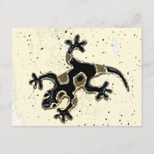 Carte Postale Gecko noir