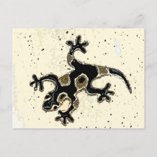 Carte Postale Gecko noir