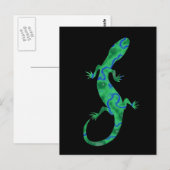 Carte Postale Gecko Vert (Devant / Derrière)