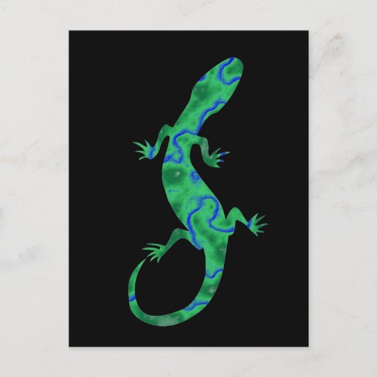Carte Postale Gecko Vert (Devant)