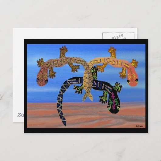 Carte Postale Geckos dans la Vallée du Feu (Devant / Derrière)