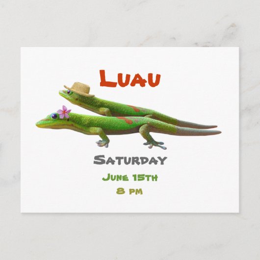 Carte Postale Geckos hawaïen (Devant)