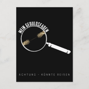 Carte Postale Geduldsfaden Lustig Keine Geduld Frauen