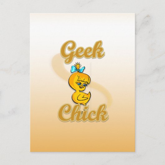 Carte Postale Geek Chick (Devant)