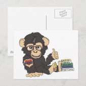 Carte Postale Geek Chimp (Devant / Derrière)