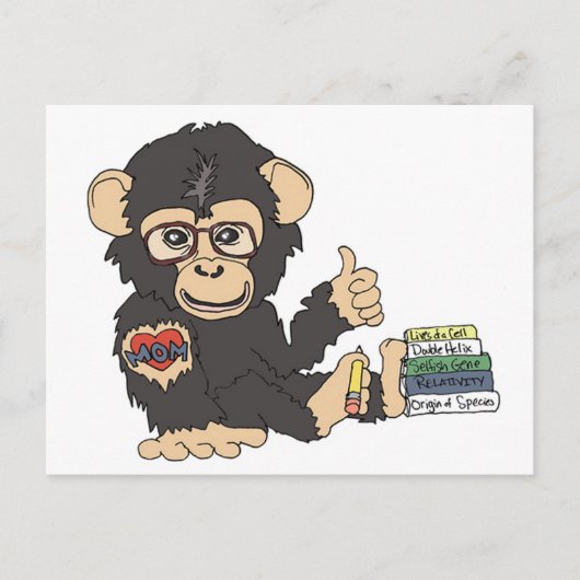 Carte Postale Geek Chimp (Devant)