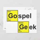 Carte Postale Geek évangile (Devant / Derrière)