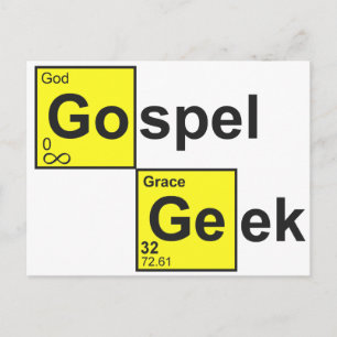 Carte Postale Geek évangile