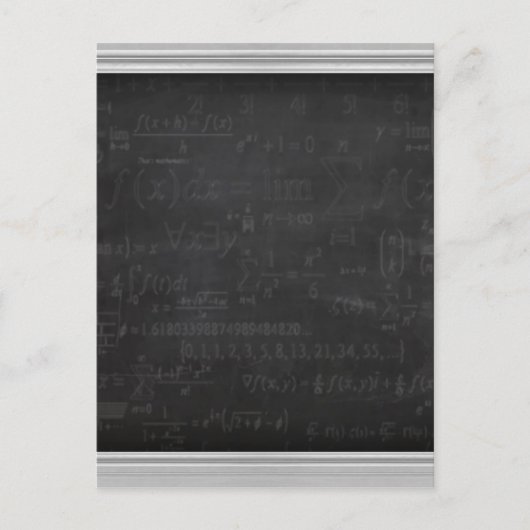 Carte Postale Geek mathématique (Devant)
