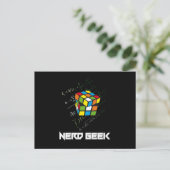 Carte Postale Geek nerd Math Informatique Drôle Idée cadeau (Debout devant)