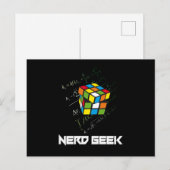 Carte Postale Geek nerd Math Informatique Drôle Idée cadeau (Devant / Derrière)