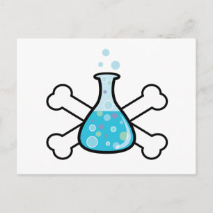 Carte Postale geek scientifique conception de becs et de croisem