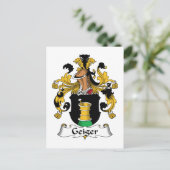 Carte Postale Geiger Family Crest (Debout devant)