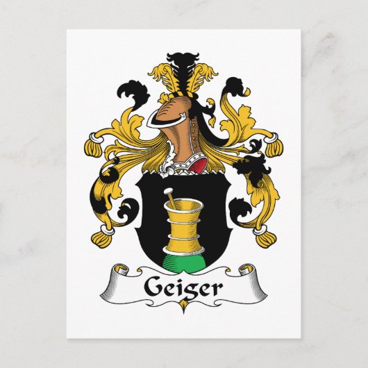 Carte Postale Geiger Family Crest (Devant)