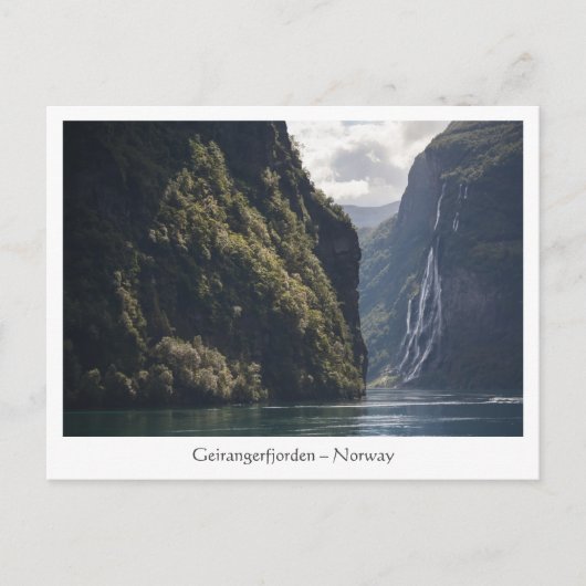 Carte Postale Geirangerfjord Norvège (Devant)
