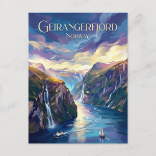 Carte Postale Geirangerfjord Norvège