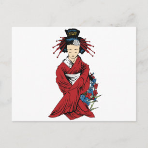 Carte Postale Geisha