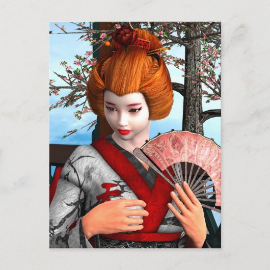 Carte Postale Geisha (Devant)
