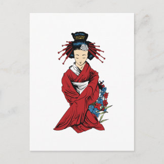 Carte Postale Geisha
