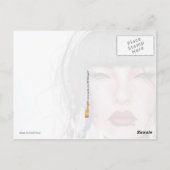 Carte Postale Geisha aux lèvres bissables (Dos)