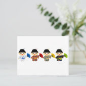 Carte Postale Geisha Dolls (Debout devant)