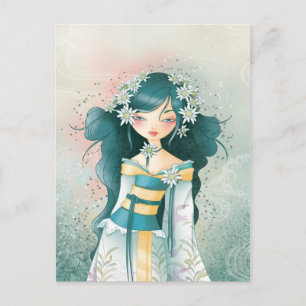 Carte Postale Geisha Edelweïss