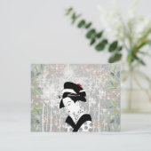 Carte Postale Geisha In Garden (Debout devant)