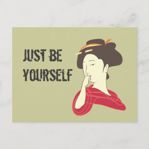 Carte Postale Geisha Prise de nez