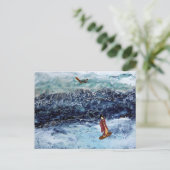 Carte Postale Geisha Surfing (Debout devant)