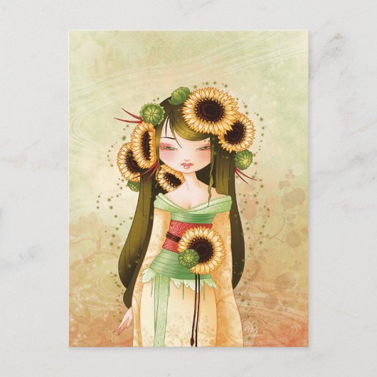 Carte Postale Geisha Trounesol (Devant)