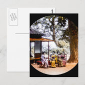 Carte Postale Geisha visite à l'extérieur d'une maison de thé da (Devant / Derrière)