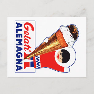 CARTE POSTALE GELATI ALEMAGNA