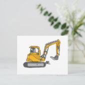 Carte Postale Gelber Bagger (Debout devant)