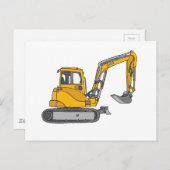 Carte Postale Gelber Bagger (Devant / Derrière)