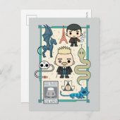 Carte Postale GELLERT GRINDELWALD™ et dessin sur os (Devant / Derrière)