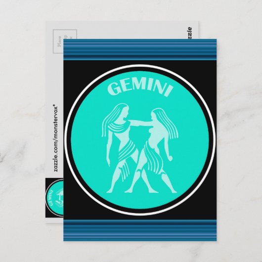 Carte postale Gemini (Devant / Derrière)