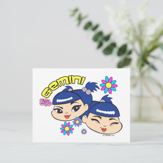 Carte postale Gemini (Debout devant)