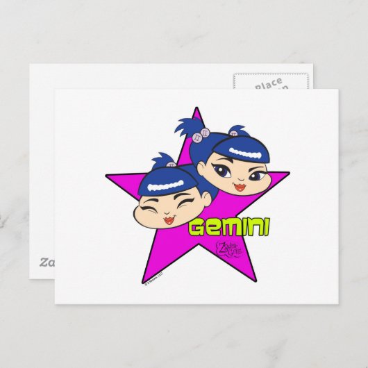 Carte postale Gemini (Devant / Derrière)