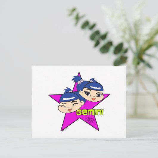 Carte postale Gemini (Debout devant)