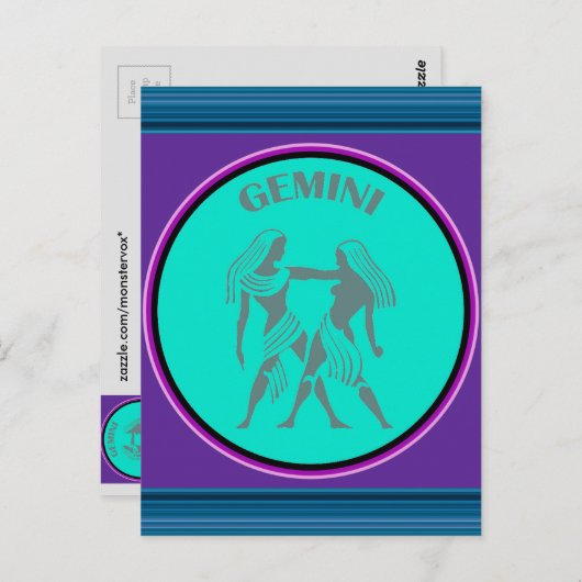 Carte postale Gemini (Devant / Derrière)