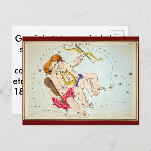 Carte Postale Gemini (Devant / Derrière)