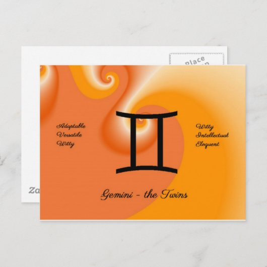 Carte postale Gemini (Devant / Derrière)