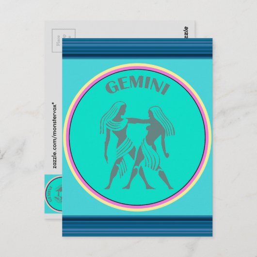 Carte postale Gemini (Devant / Derrière)