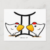 Carte postale Gemini Chickens (Devant)