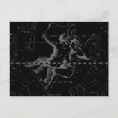 Carte Postale Gemini Zodiac Constellation Hevelius 1690 (Devant)