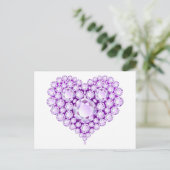 Carte Postale Gemmes cardiaques d'méthyste (Debout devant)